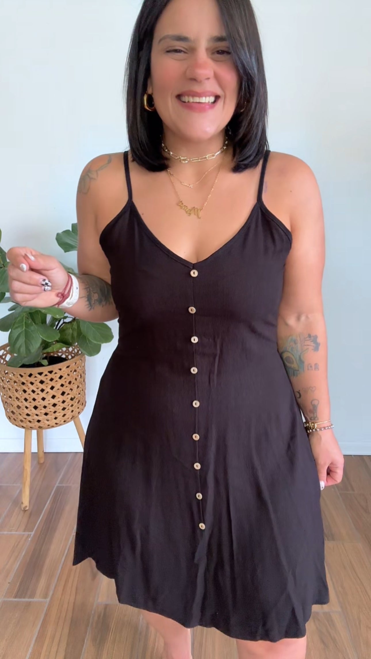 Black Linen Dress