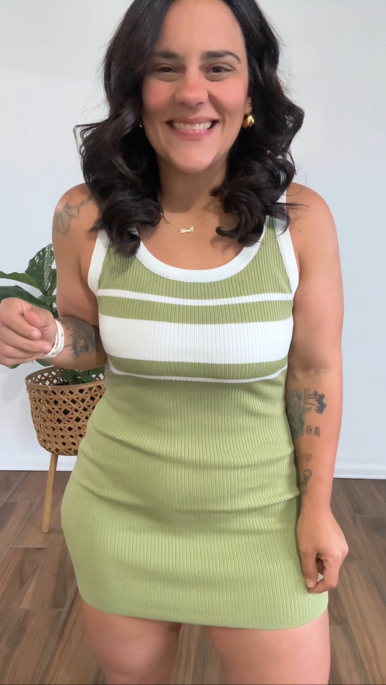 Green Mini Dress