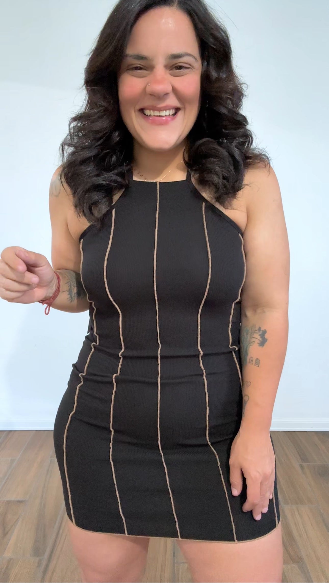Black Line Dress
