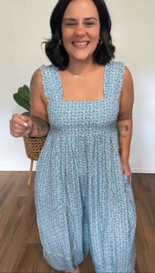 Blue Jazmin Jumpsuit