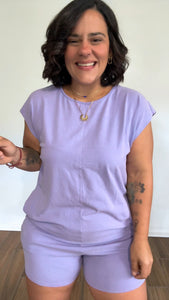 Preorden Lilac Spandex Romper