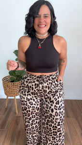 Animal Print Pants