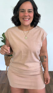 Taupe Tshirt Dress