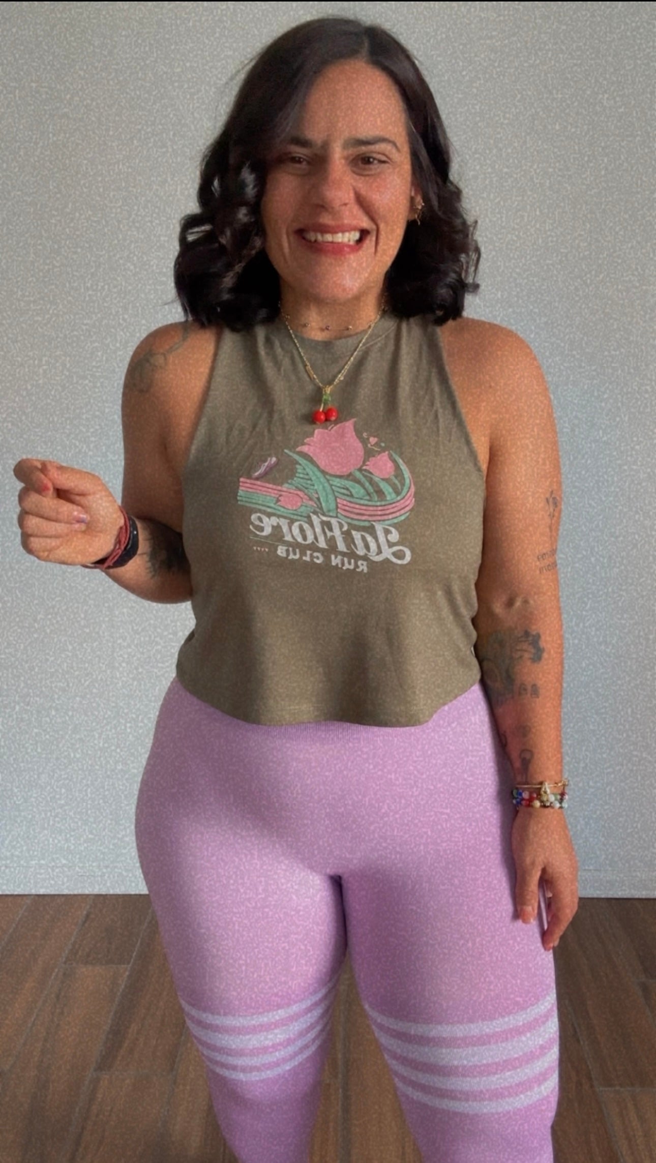 Green Flore Run Club Top