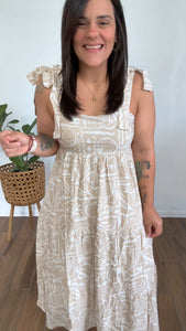 Taupe Midi Dress