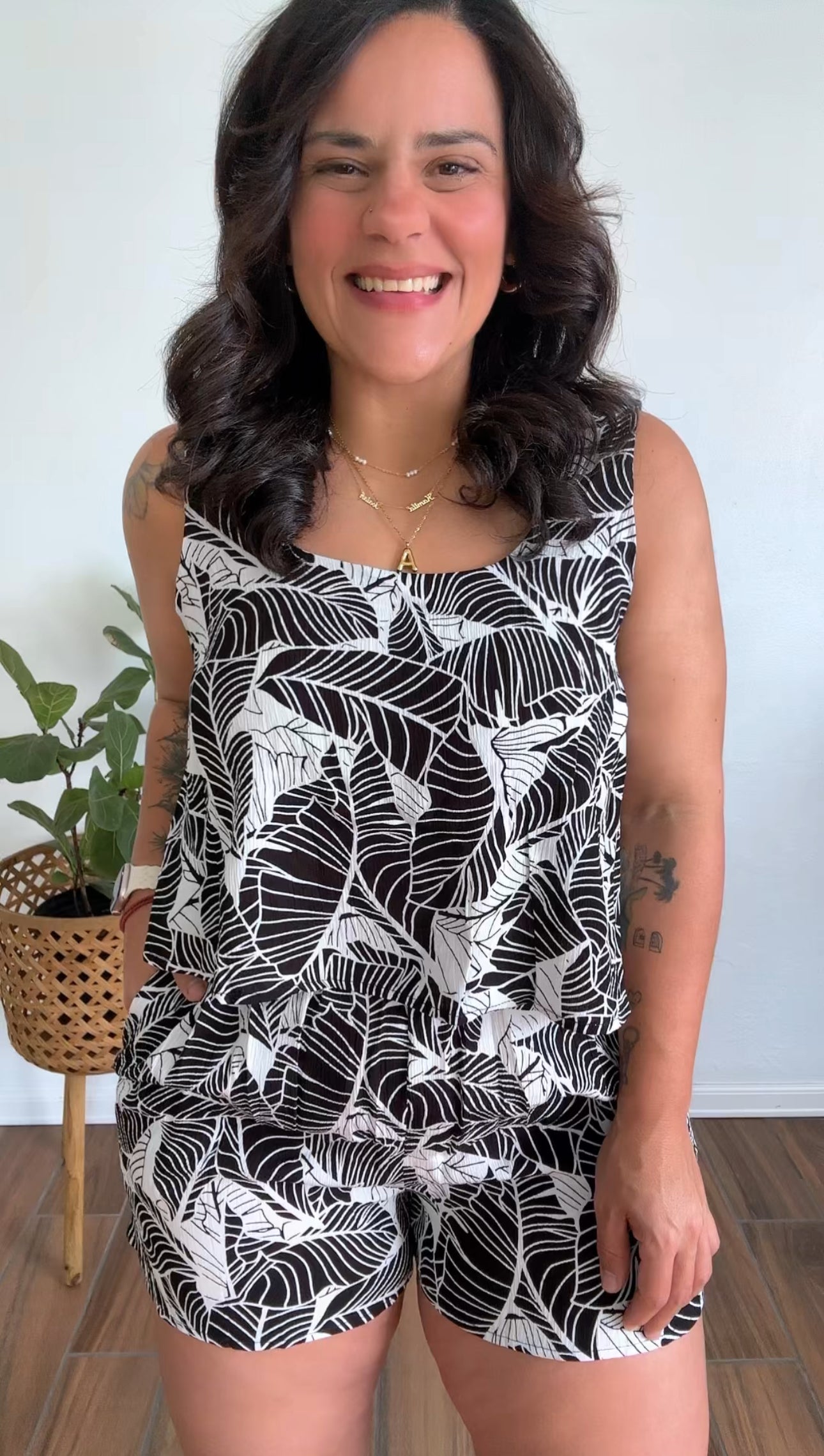 Black & White Romper