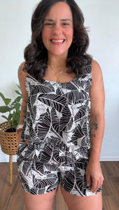 Black & White Romper