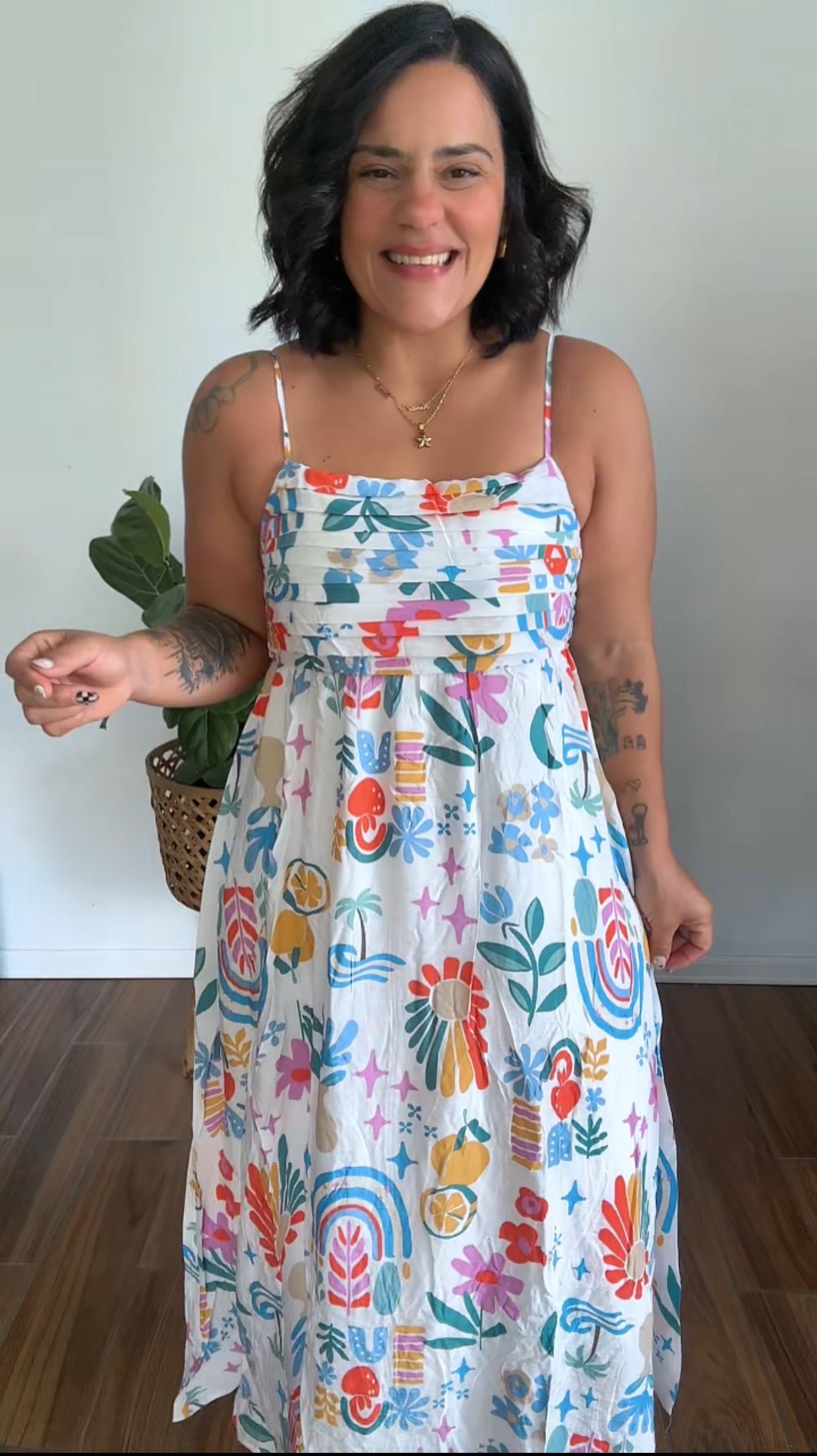 Floré Midi Dress