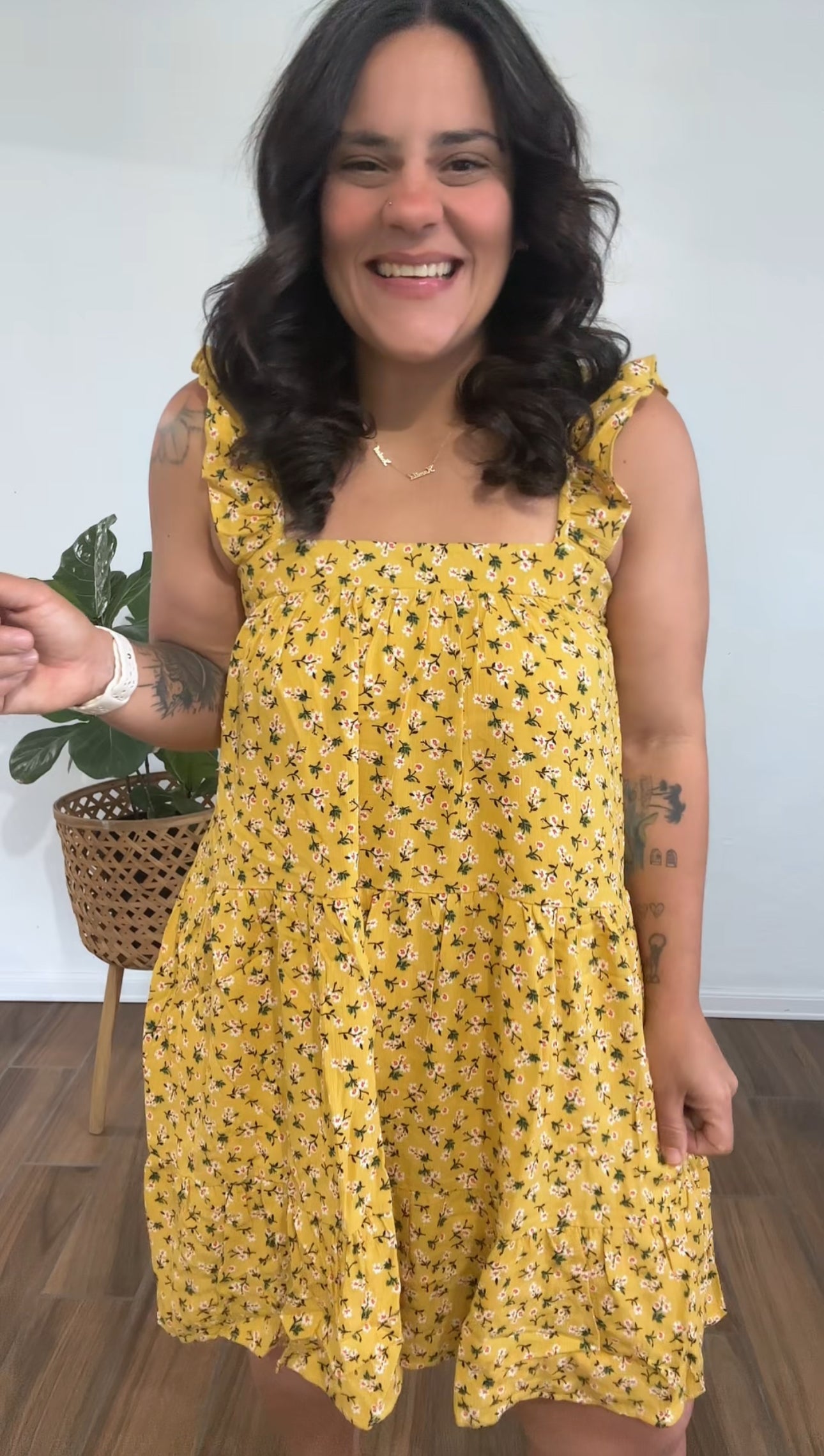 Floral Yellow Dress