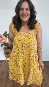 Floral Yellow Dress