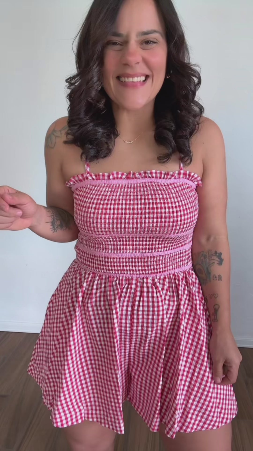 Gingham Romper
