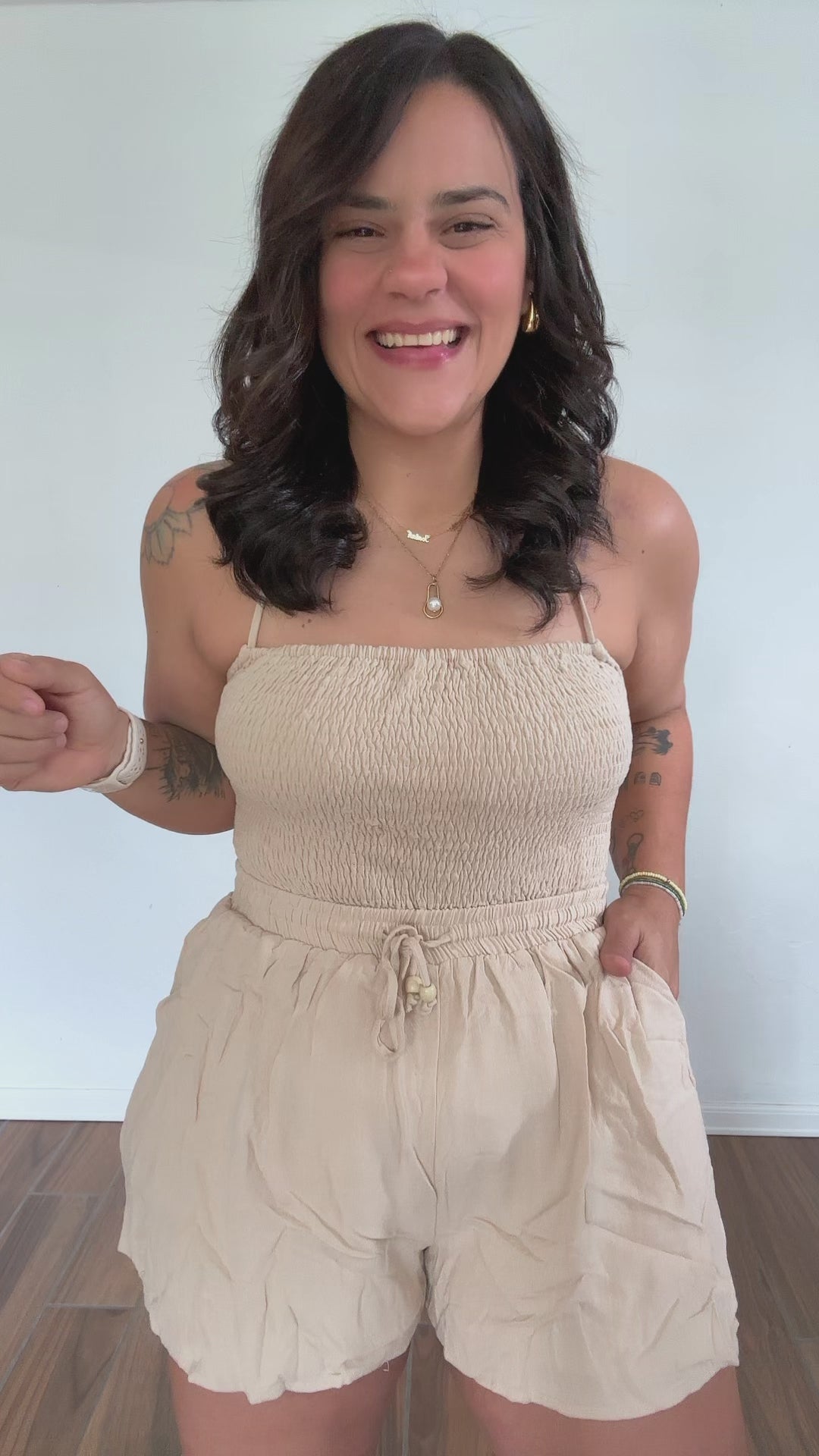 Preorden Taupe Romper