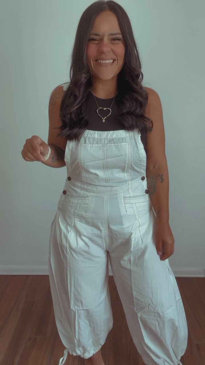 White Vintage Overall