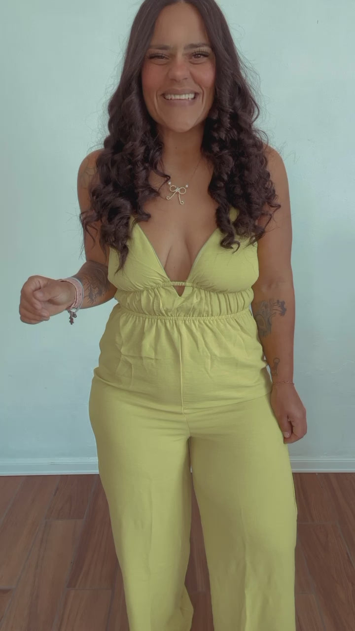Preorden Lime Sexy Jumpsuit